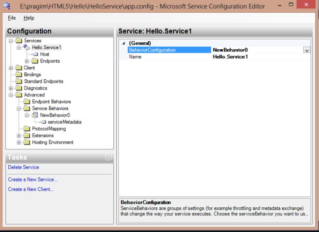 behaviour with service